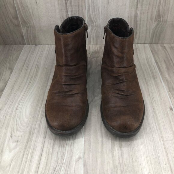 Baretraps Ankle Boots Womens 7M Callahan Brown Zip Booties - Picture 6 of 11